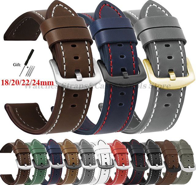 Uhrenarmband Leder, Vintage, Herren - Bild 1