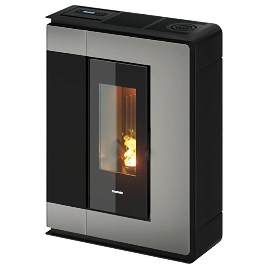 Freepoint Pelletofen Arco in Titangrau mit 7 kW Leistung und Automatik - Bild 2