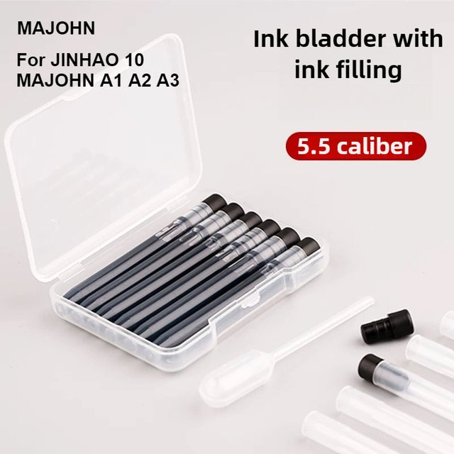Majohn A1 Press Tinten-Nachfüllpatronen in Schwarz mit 5,5 mm Kaliber - Bild 1