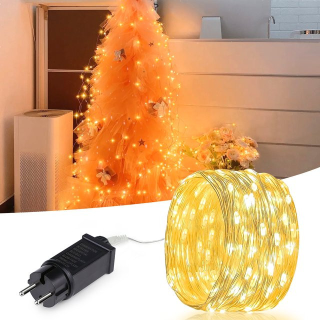CHNAITEKE LED String Fairy Light Wasserdichte Outdoor Garten Girlande mit 220V EU Netzteil für Weihnachten und Hochzeit - Bild 1