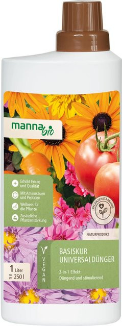 Manna Bio Flüssigdünger Basiskur Plant Tonic für Garten und Balkon - Bild 1