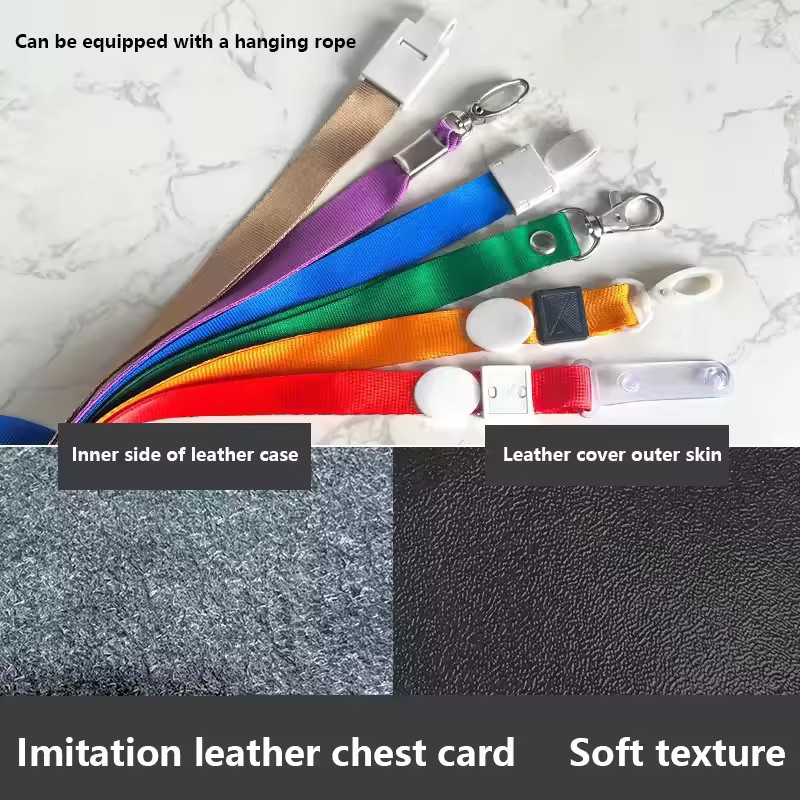 Einziehbarer Ausweishalter aus Kunststoff in Blau für Arbeitskarten und Zugangsausweise - Bild 2