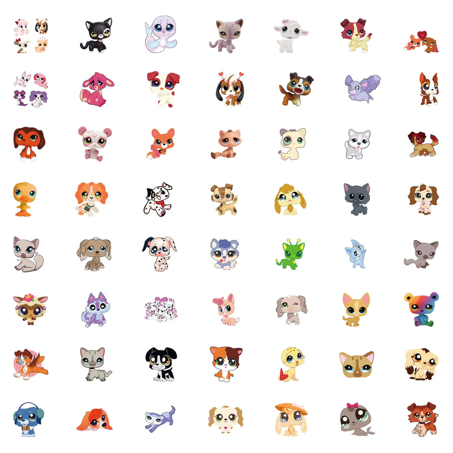 Littlest Pet Shop Spielzeug-Aufkleber, 55-teiliges Set - Bild 3