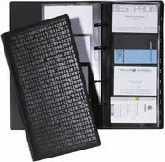 DURABLE Visitenkartenringbuch VISIFIX CENTIUM in Schwarz aus Kunststoff mit 4 Ringen - Bild 1