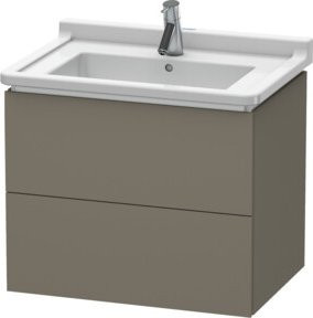 Duravit L-Cube Waschtischunterschrank wandhängend, Grau matt, B/T/H: 67 x 46,9 x 55,8 cm - Bild 1