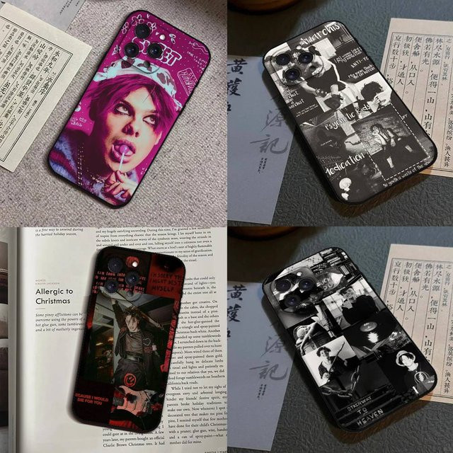 Mesuca Handyhülle im Yungblud Design für iPhone 11 bis iPhone 17 Pro Max, Schwarz/Mehrfarbig, Weiche Schutzhülle - Bild 1