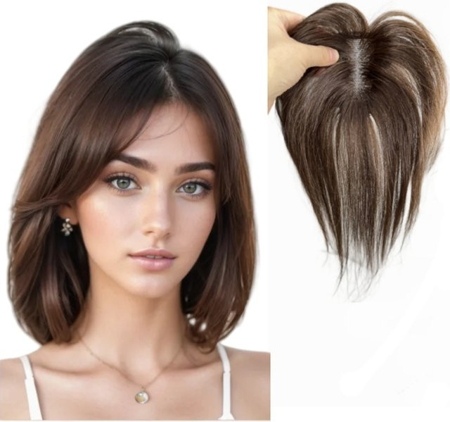 Anemone Echthaar-Topper mit Pony, Clip-in, Damen - Bild 1