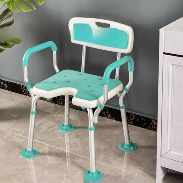OAKCIA Badezimmerhocker in Türkis im skandinavischen Design für Bad und Küche - Bild 1