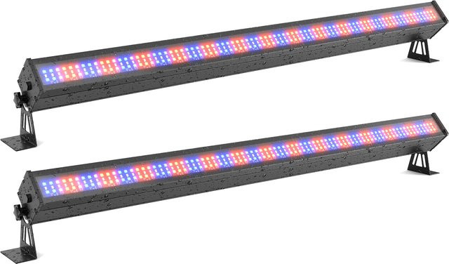 U'King 2er-Set LED-Wandfluter 100 W wasserdicht mit DMX512 und 336 RGB LEDs für DJ, Party und Club - Bild 1