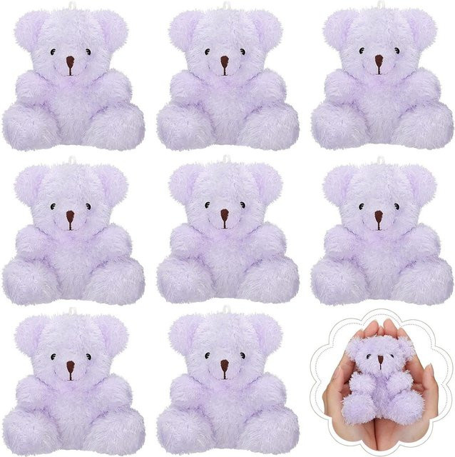 Linyi toy Mini-Plüschbären, 48-teiliges Set, violett - Bild 1