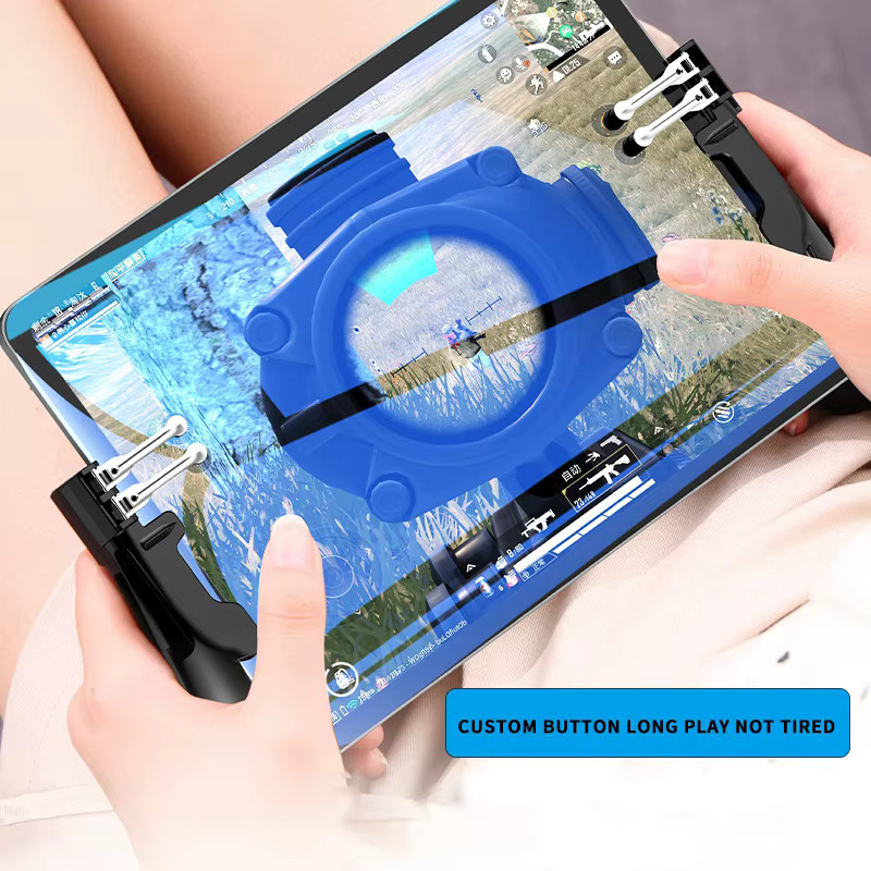 PUBG Mobile Controller Sechs Finger Trigger Gamepad Grip für Tablet und iPad in Schwarz - Bild 4