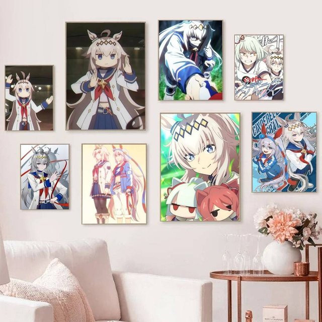 Selbstklebendes und wasserfestes Anime Poster Umamusume Pretty Derby Cinderella Gray Oguri Cap Verno Light in Mehrfarbig - Bild 1