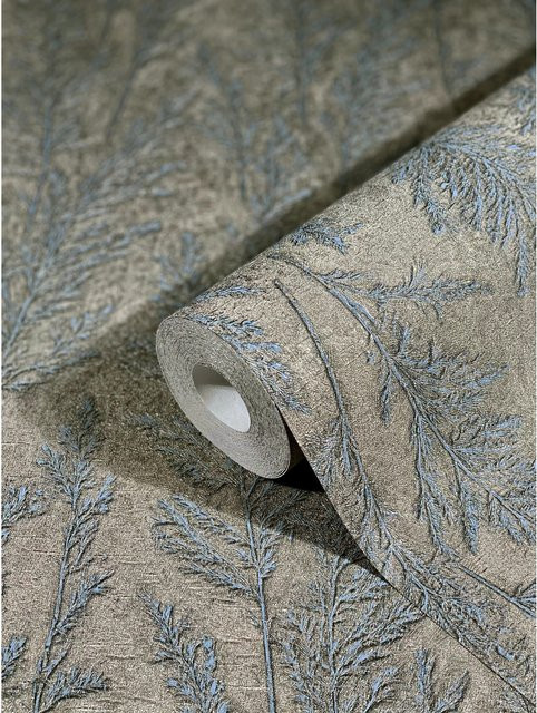 Marburg Vliestapete Natural Opulence Floral in Platin mit botanischem Design und FSC-Zertifizierung - Bild 1