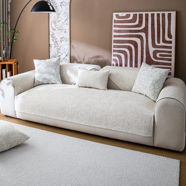 Super Six Chenille Sofakissen im Mid-century-Stil, quadratisch, B/B: 70 x 70 cm - Bild 1
