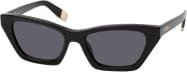 Furla SFU 777 Sonnenbrille Cat Eye, Vollrand, Kunststoff, Damen, black grey - Bild 1