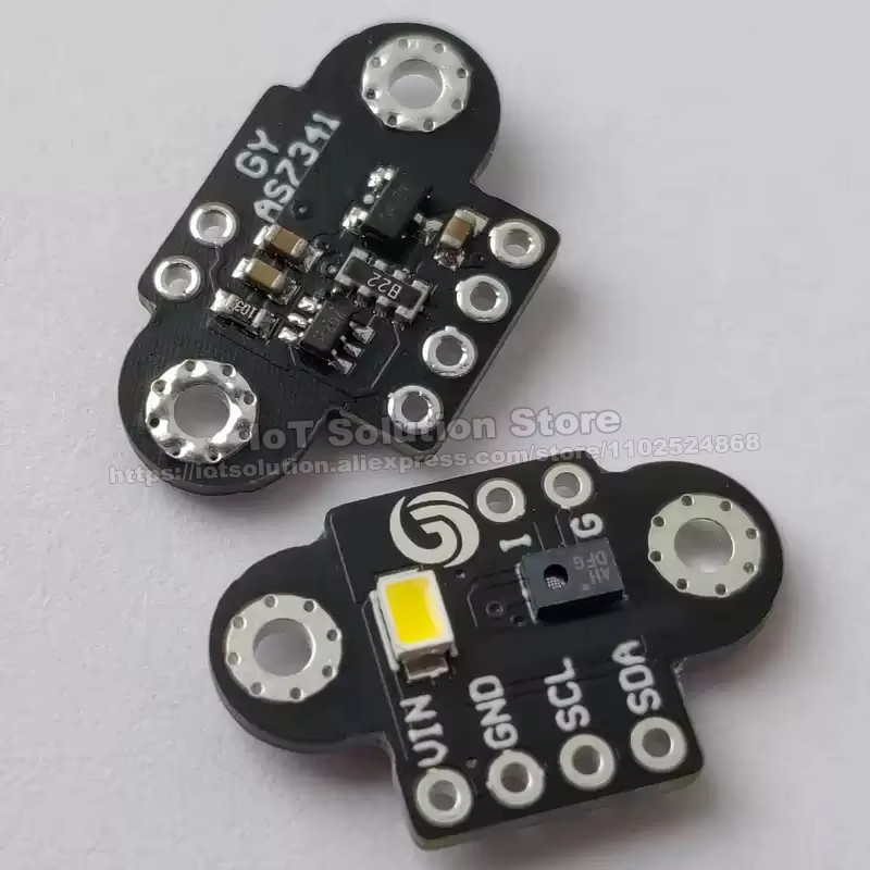 ZUIDID Visible Light Infrared Color Spectrometer Sensor Module GY-AS7262 AS7263 AS7341 AS7343 AS7331 in Schwarz - Bild 2
