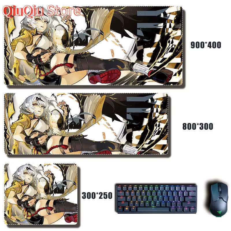 Bandai Zenless Zone Zero Anime Mauspad in Multicolour als große Schreibtischunterlage für PC-Gaming und Büro - Bild 4