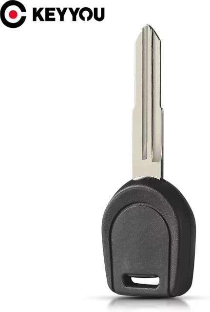 KEYYOU Transponder Zündschlüssel mit ID46 4D61 Chip für Mitsubishi Lancer Outlander L200 Shogun Pajero Montero 2002-2006, Schwarz - Bild 1