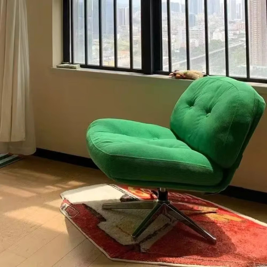 MOYU Loungesessel aus Cord für dein Wohnzimmer in Blau oder Grün - Bild 2