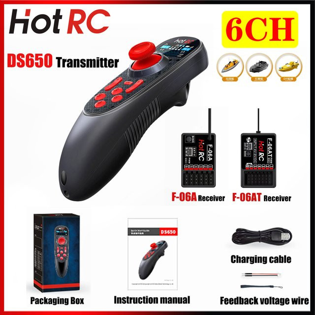 HOTRC DS-650 6CH 2,4G Radio System Sender, Zubehör - Bild 1