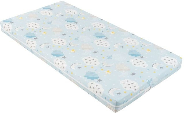 Kikkaboo Babybett Matratze Fantasia Plus mit blauem Baumwollbezug, B/T: 120 x 60 cm - Bild 1