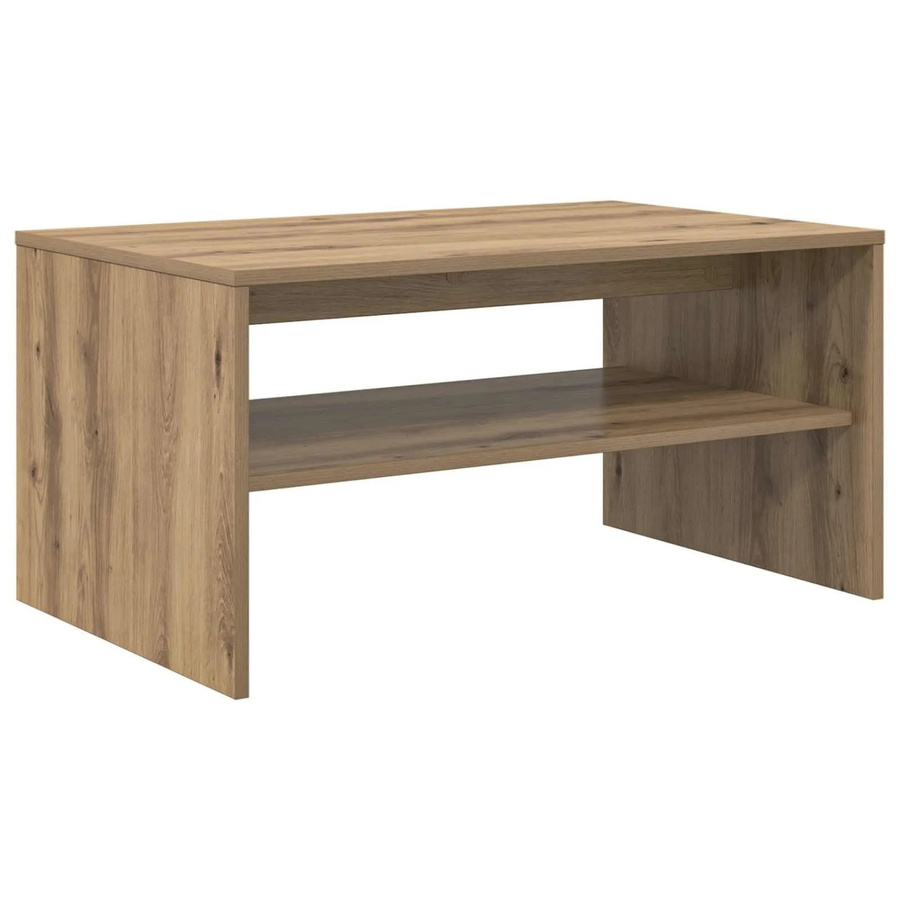 vidaXL Couchtisch Artisan-Eiche in Braun aus Holzwerkstoff, B/T/H: 80 x 50 x 40 cm - Bild 2