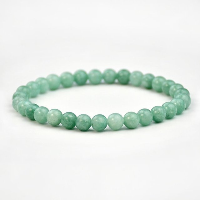 Lucky Star Jewelry Perlenarmband, Grüner Naturstein, Zirkonia, Damen - Bild 1
