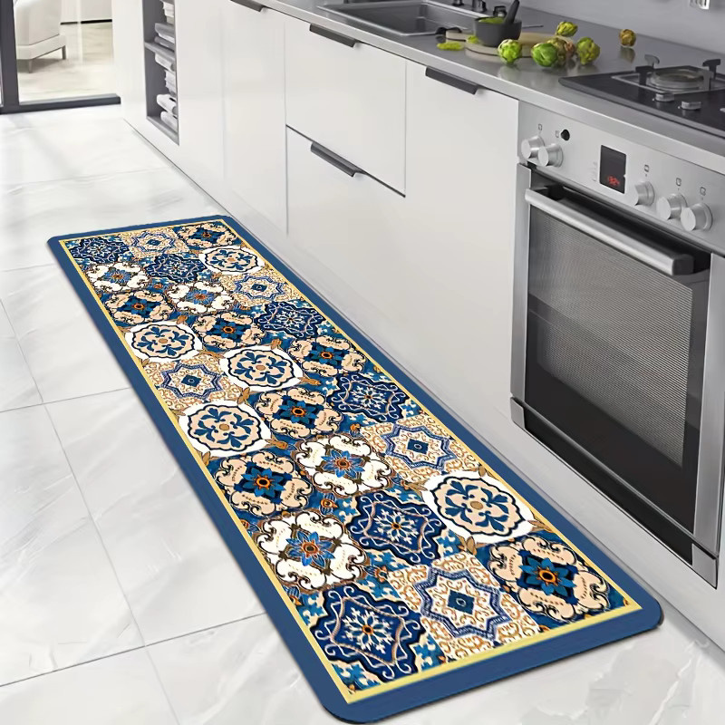 VIKAMA Küchen-Spezialteppich in Mosaik-Optik, rutschfest und wasserabweisend, Mehrfarbig, B/T/H: 60 x 40 x 1 cm - Bild 2
