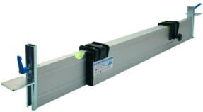 Rabo Abziehschiene aus Aluminium in Silber, verstellbar von 1,60 bis 2,75 m, Höhe: 0-11 cm - Bild 1