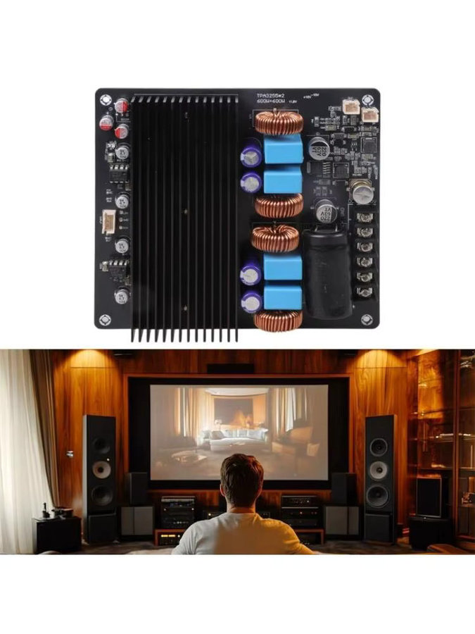 TPA3255 Verstärkerplatine in Schwarz mit 600W+600W Leistung für dein Heim-Soundsystem - Bild 7