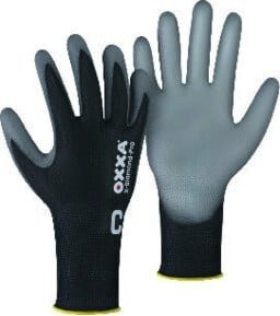 OXXA Handschuh X-Diamond-Pro 51775 in Schwarz, Größe 9, mit PU-Beschichtung und EN 388 Schutzstandard - Bild 1
