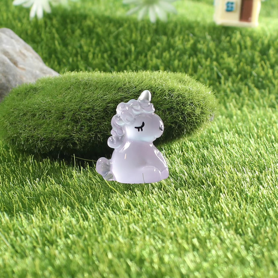 Einhorn-Pferd-Charms, Tier-Anhänger, Bunt, Kunststoff, Unisex - Bild 4