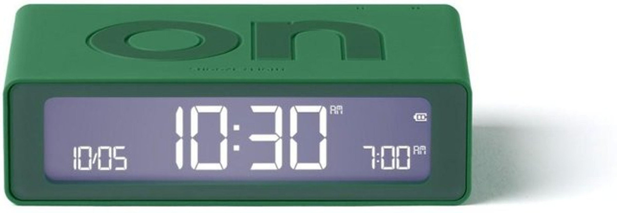Lexon Flip Mini Digitaler Zweiseitiger Wecker Grün - Bild 1