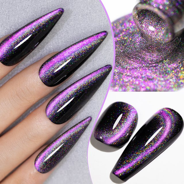 Puente Magnetgel-Nagellack, pinklich-lila, schimmernd, 7,5 ml - Bild 1