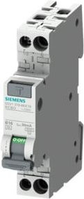 Siemens Indus.Sector RCBO FI/LS-Schalter kompakt Typ F, 30mA, B16, grau, 5SV1316-3KK16 - Bild 1
