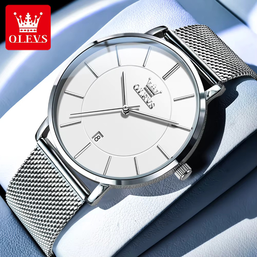 OLEVS Armbanduhr Edelstahl, Automatik, Datum, Herren - Bild 4