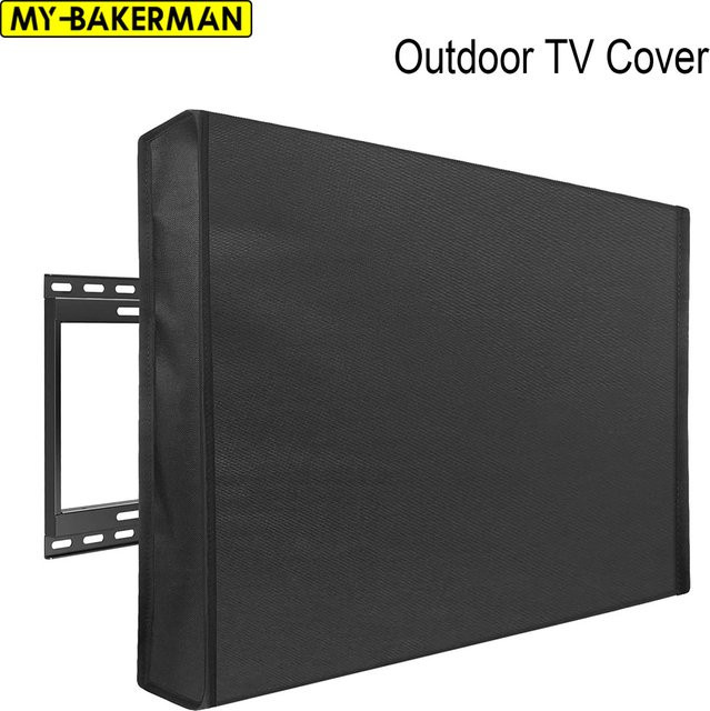 Wetterfeste und wasserdichte Outdoor-TV-Abdeckung für Bildschirme von 22 bis 70 Zoll in Schwarz von MY·BAKERMAN - Bild 1