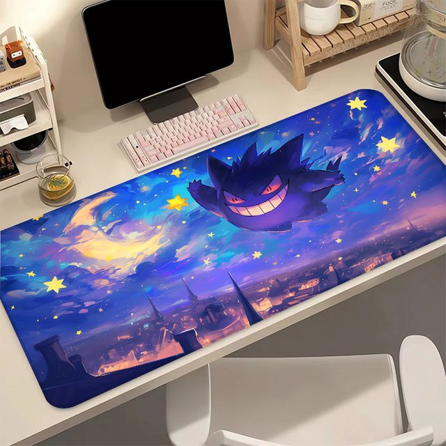 Bandai Gengar Pokemon Gaming-Mauspad in Lila und Multicolour mit LockEdge Design für PC und Laptop - Bild 1