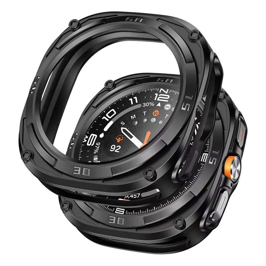Samsung Galaxy Watch Ultra Schutzhülle, 47mm, Schwarz, TPU-Rahmen - Bild 4