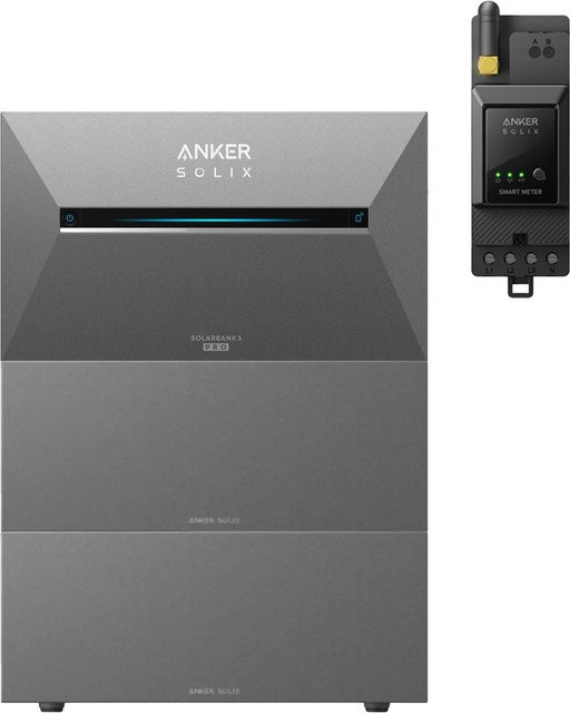 Anker SOLIX Solarbank 3 E2700 Pro Speicher für Balkonkraftwerk mit 2,68 kWh Kapazität, 4 MPPT und 2x BP2700 Erweiterungsakku inklusive Smart Meter - Bild 1