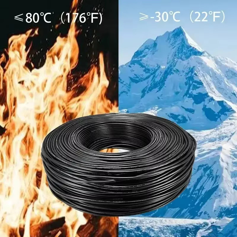 DelightFire 12 V Kfz-Kabel in Schwarz für DIY-Solarprojekte, LED-Streifen und Audioanwendungen mit 2 bis 10 Kernen - Bild 4