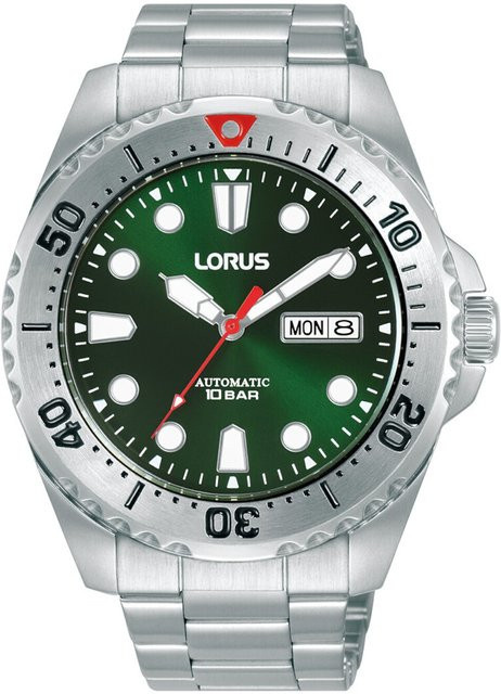 Lorus Armbanduhr Automatik, Edelstahl, Grün, 43 mm, Herren - Bild 1
