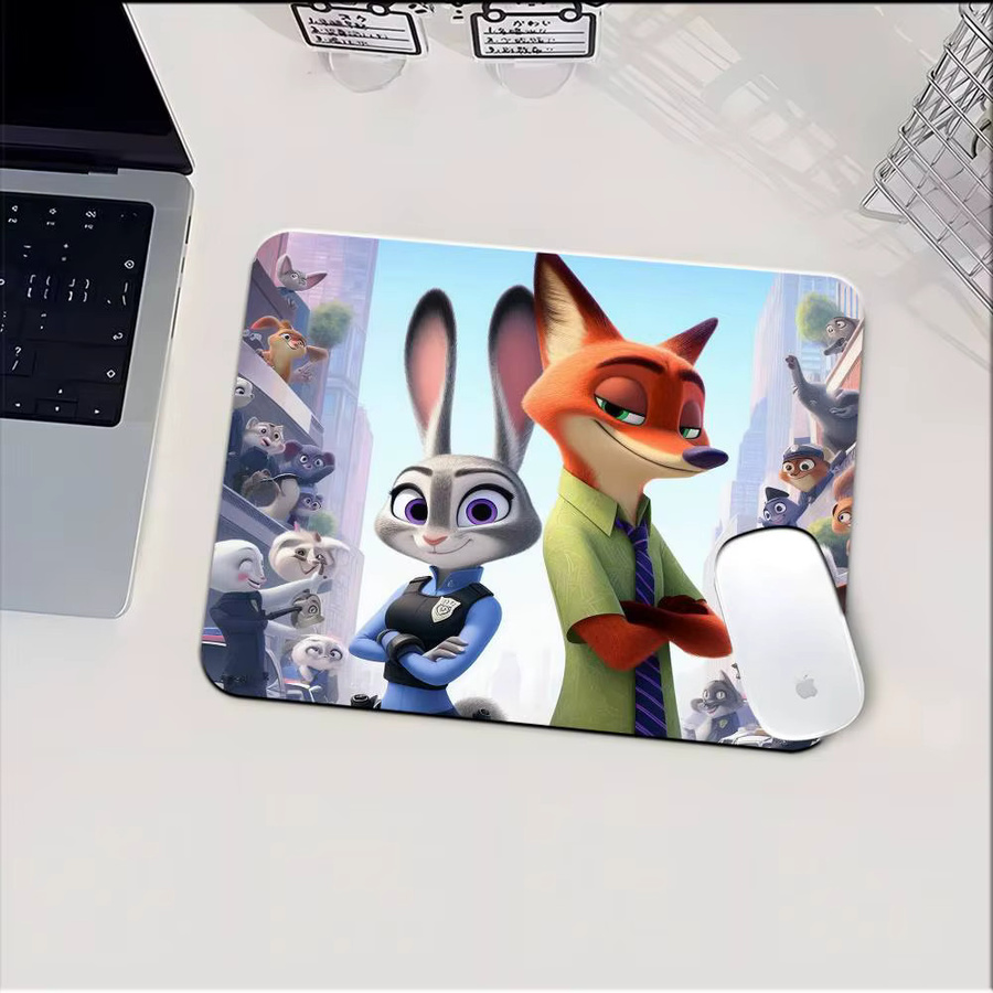 Mesuca Zootopia 2 Mauspad Cartoon Design rutschfest, Multicolor - Bild 4