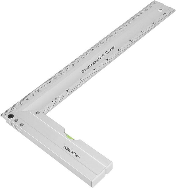 Fishine 90-Grad-Rechtwinkel-Winkelmesser aus verdickter Aluminiumlegierung für die Holzbearbeitung, Weiß, Breite: 30 cm - Bild 1