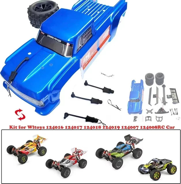 Wltosy RC Auto Fat Body Truck Body, Zubehör, mit Heckflügel und Reifen Set - Bild 1