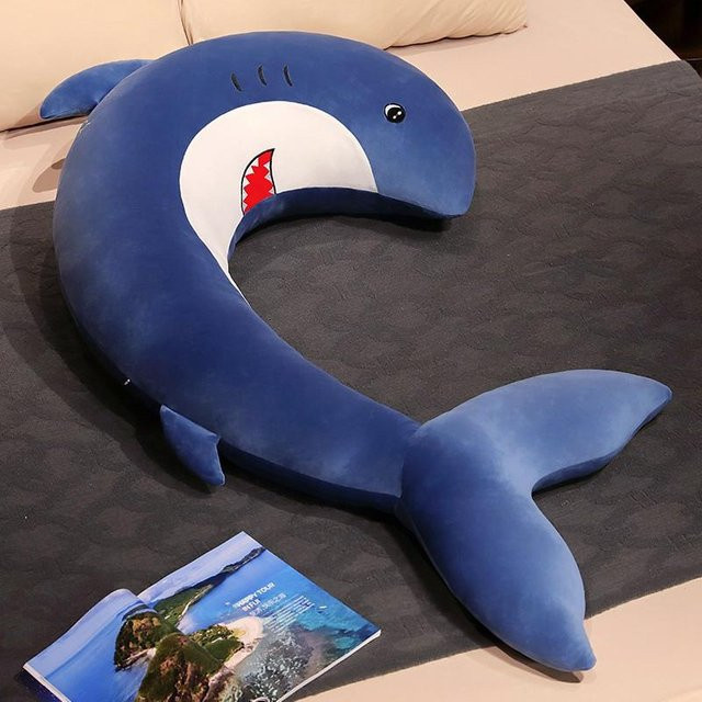 Kidsly Hai-Plüschtier, 120cm, Blau, ab 14 Jahren - Bild 1