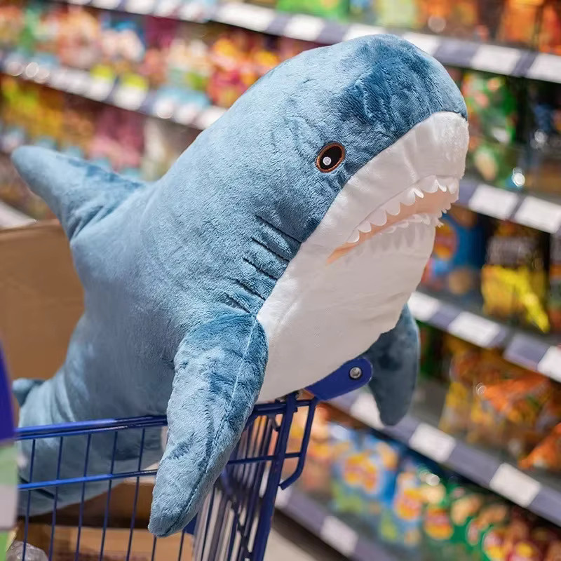 BABIQU Mini Blue Shark Puppe, Plüschtier, 28 cm, Blau, Meerestiere - Bild 3