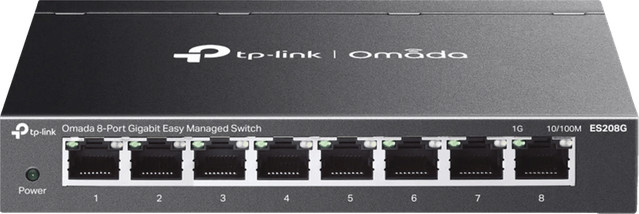 TP-Link Omada ES208G Gigabit Ethernet Switch in Schwarz - Bild 1