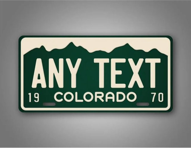 CIFBUY Vintage Colorado Metallschild im antiken Retro-Stil zur Wanddekoration, Breite: 38,1 cm, Höhe: 38,6 cm - Bild 1