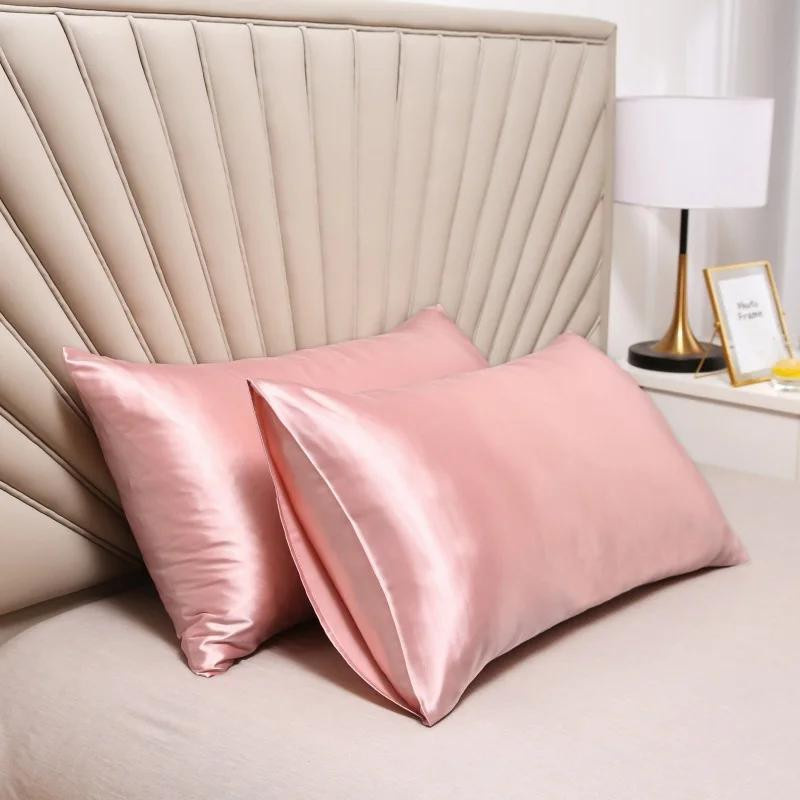 Yiran Furniture Seidenkissenbezug aus 100 % Seide mit Satin-Finish, B/H: 51 x 76 cm - Bild 2